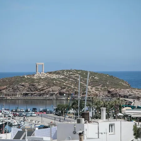 Naxos Center Venetian Castle And Portara View Studio